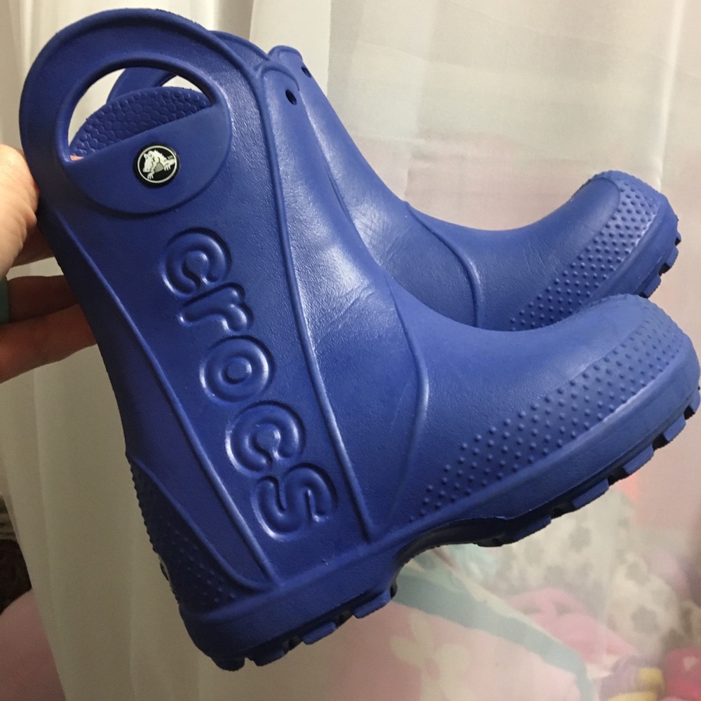 Kids Crocs rubber boots size 8 (toddler)